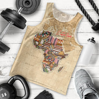 Personalized Africa On World Map Men Tank Top - Wonder Print Shop
