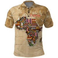 Personalized Africa On World Map Polo Shirt - Wonder Print Shop