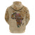 Personalized Africa On World Map Zip Hoodie - Wonder Print Shop