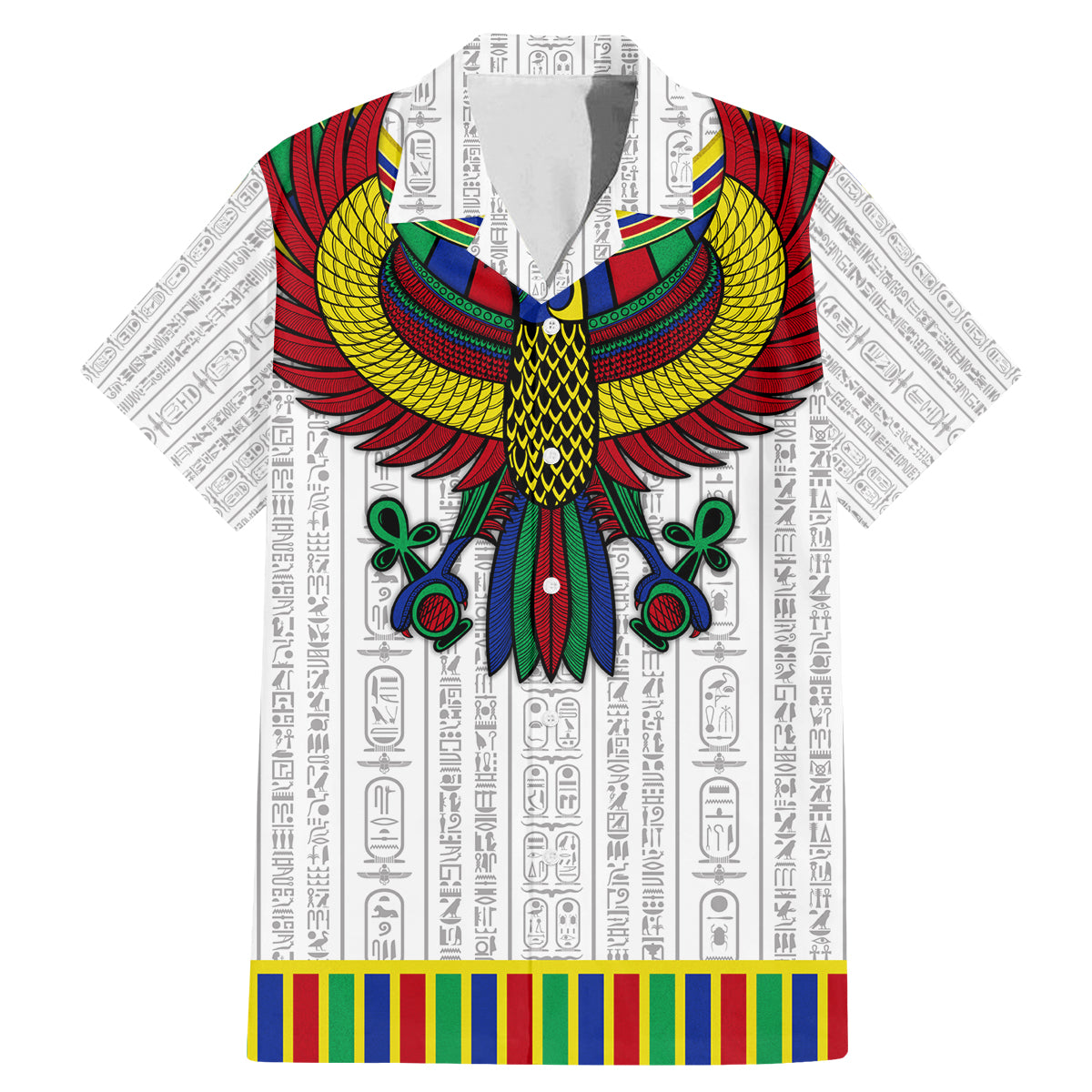 Egyptian Horus Family Matching Mermaid Dress and Hawaiian Shirt Gods of Egypt - Wonder Print Shop