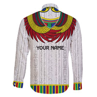 Egyptian Horus Family Matching Short Sleeve Bodycon Dress and Hawaiian Shirt Gods of Egypt - Wonder Print Shop