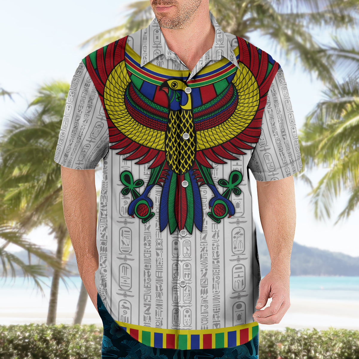 Egyptian Horus Hawaiian Shirt Gods of Egypt - Wonder Print Shop