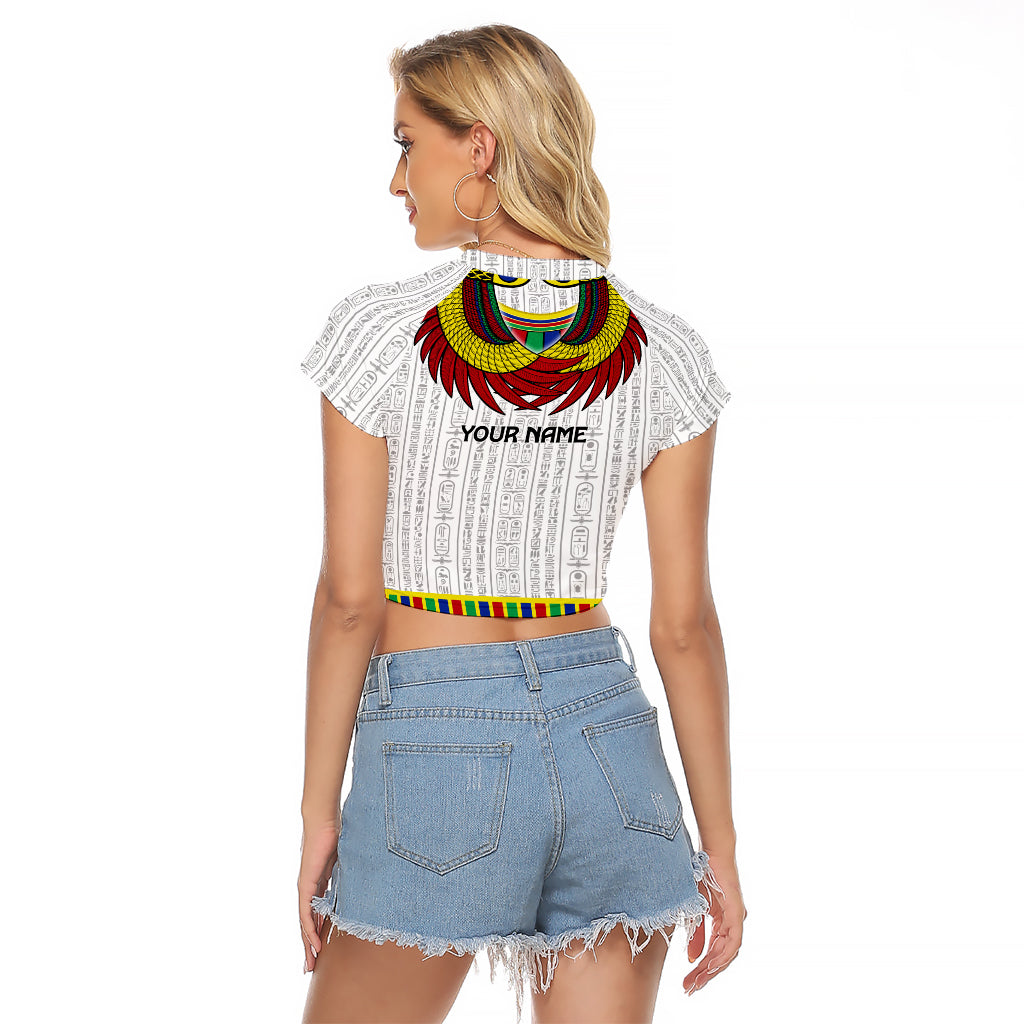 Egyptian Horus Raglan Cropped T Shirt Gods of Egypt - Wonder Print Shop