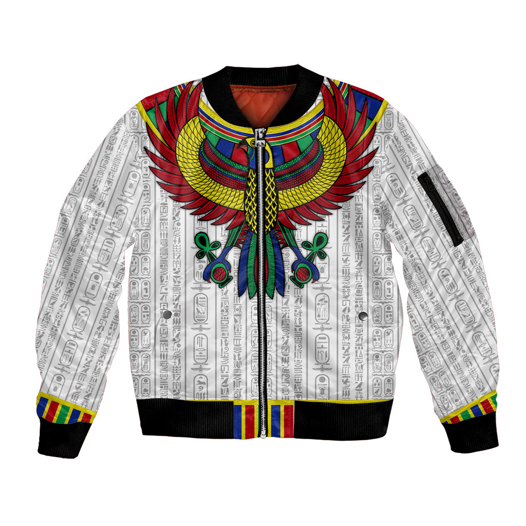 Egyptian Horus Sleeve Zip Bomber Jacket Gods of Egypt - Wonder Print Shop