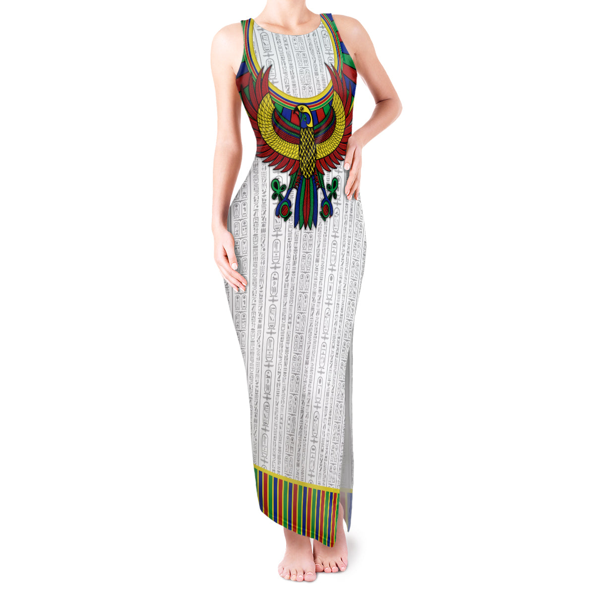 Egyptian Horus Tank Maxi Dress Gods of Egypt - Wonder Print Shop
