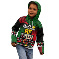 Black AF Professional AF But Will Knuck If You Kid Hoodie African Pride - Wonder Print Shop
