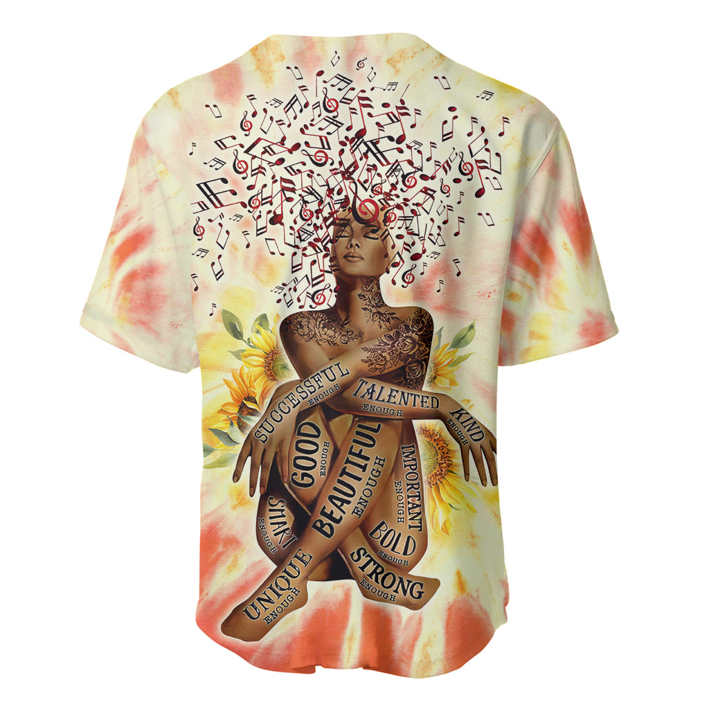 Black Queen Tie Dye Baseball Jersey - Wonder Print Shop