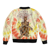 Black Queen Tie Dye Bomber Jacket - Wonder Print Shop