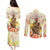 Black Queen Tie Dye Couples Matching Puletasi and Long Sleeve Button Shirt - Wonder Print Shop