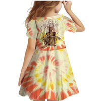 Black Queen Tie Dye Family Matching Mermaid Dress and Hawaiian Shirt - Wonder Print Shop