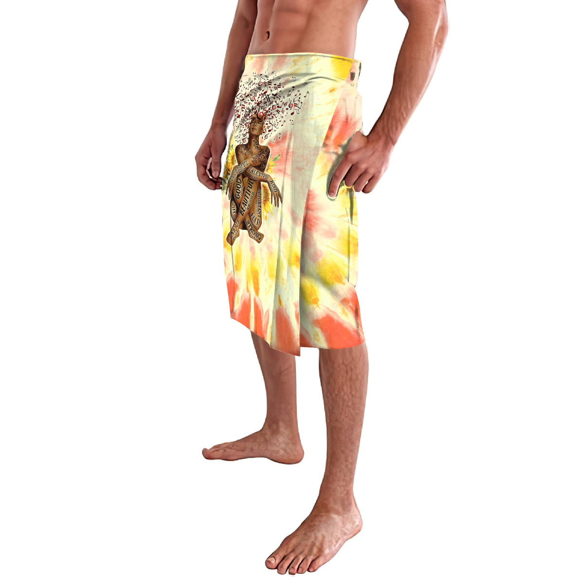 Black Queen Tie Dye Lavalava - Wonder Print Shop