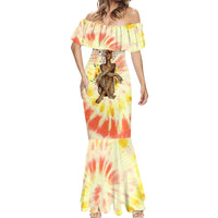 Black Queen Tie Dye Mermaid Dress - Wonder Print Shop