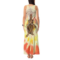 Black Queen Tie Dye Tank Maxi Dress - Wonder Print Shop