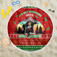 It's Not Christmas Unil Hans Gruber Falls From Nakatomi Plaza Beach Blanket Xmas Eve 1988 - Wonder Print Shop