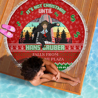 It's Not Christmas Unil Hans Gruber Falls From Nakatomi Plaza Beach Blanket Xmas Eve 1988 - Wonder Print Shop