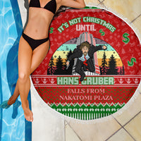 It's Not Christmas Unil Hans Gruber Falls From Nakatomi Plaza Beach Blanket Xmas Eve 1988 - Wonder Print Shop