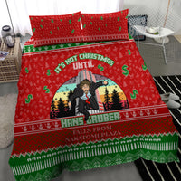 It's Not Christmas Unil Hans Gruber Falls From Nakatomi Plaza Bedding Set Xmas Eve 1988 - Wonder Print Shop