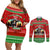 It's Not Christmas Unil Hans Gruber Falls From Nakatomi Plaza Couples Matching Off Shoulder Short Dress and Long Sleeve Button Shirts Xmas Eve 1988 - Wonder Print Shop