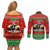 It's Not Christmas Unil Hans Gruber Falls From Nakatomi Plaza Couples Matching Off Shoulder Short Dress and Long Sleeve Button Shirts Xmas Eve 1988 - Wonder Print Shop