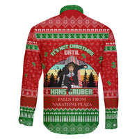 It's Not Christmas Unil Hans Gruber Falls From Nakatomi Plaza Family Matching Puletasi Dress and Hawaiian Shirt Xmas Eve 1988 - Wonder Print Shop