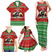It's Not Christmas Unil Hans Gruber Falls From Nakatomi Plaza Family Matching Tank Maxi Dress and Hawaiian Shirt Xmas Eve 1988 - Wonder Print Shop