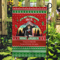 It's Not Christmas Unil Hans Gruber Falls From Nakatomi Plaza Garden Flag Xmas Eve 1988 - Wonder Print Shop
