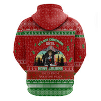 It's Not Christmas Unil Hans Gruber Falls From Nakatomi Plaza Hoodie Xmas Eve 1988 - Wonder Print Shop