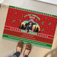 It's Not Christmas Unil Hans Gruber Falls From Nakatomi Plaza Rubber Doormat Xmas Eve 1988 - Wonder Print Shop
