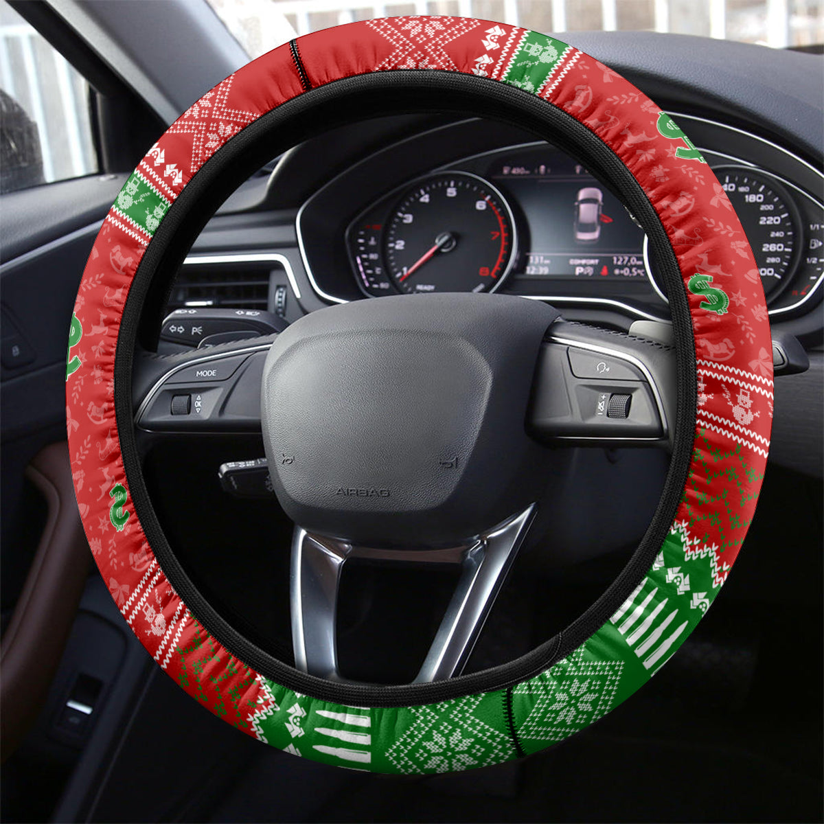 It's Not Christmas Unil Hans Gruber Falls From Nakatomi Plaza Steering Wheel Cover Xmas Eve 1988 - Wonder Print Shop