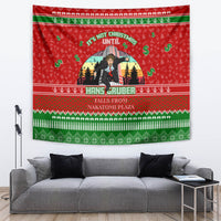 It's Not Christmas Unil Hans Gruber Falls From Nakatomi Plaza Tapestry Xmas Eve 1988 - Wonder Print Shop