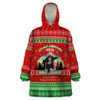 It's Not Christmas Unil Hans Gruber Falls From Nakatomi Plaza Wearable Blanket Hoodie Xmas Eve 1988 - Wonder Print Shop