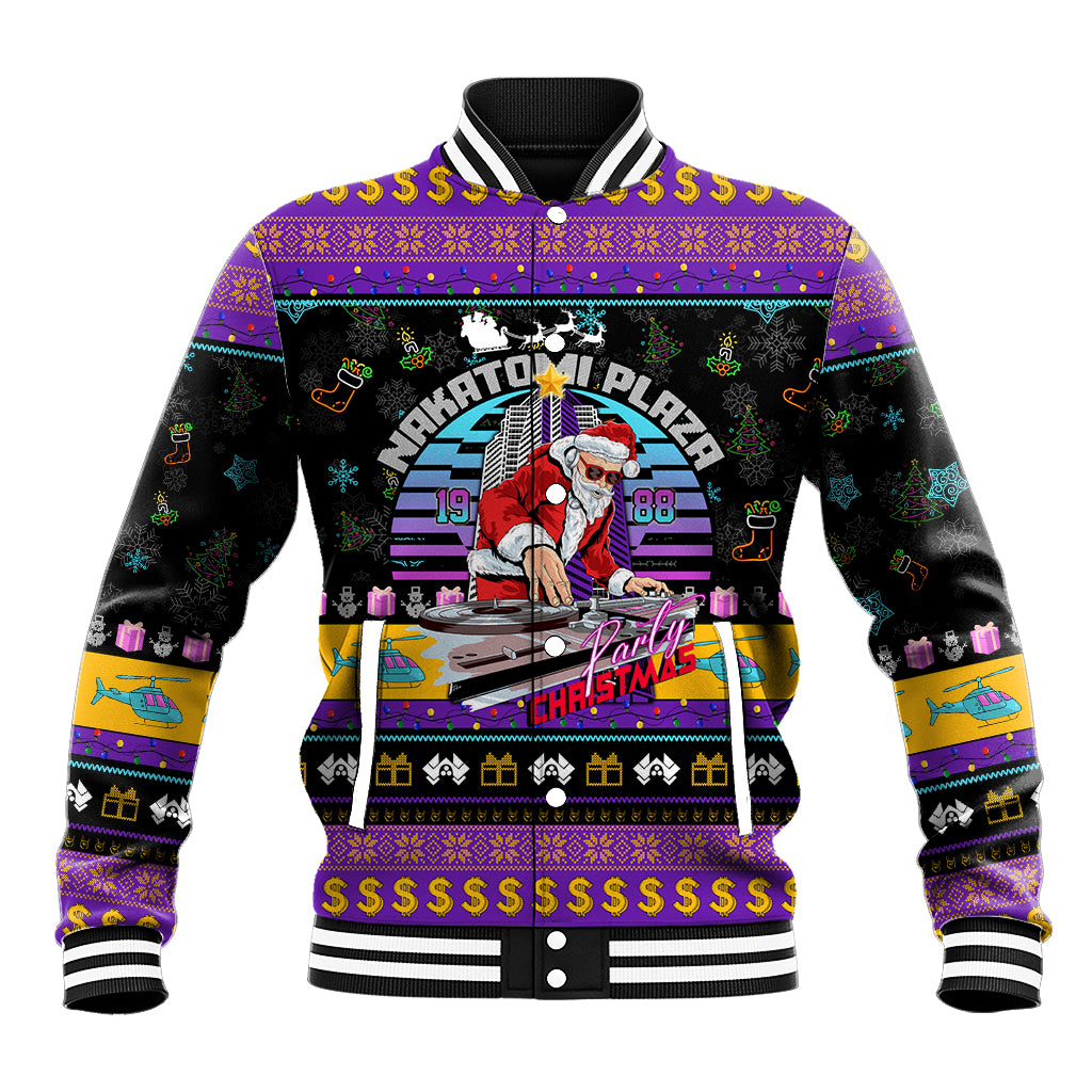 Nakatomi Plaza Christmas Party 1988 Baseball Jacket DJ Santa Claus - Wonder Print Shop