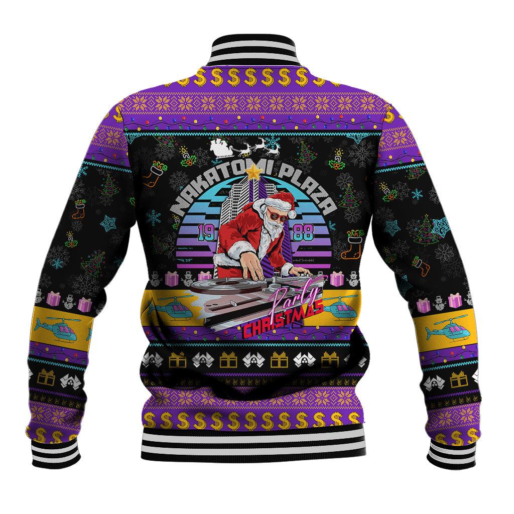 Nakatomi Plaza Christmas Party 1988 Baseball Jacket DJ Santa Claus - Wonder Print Shop