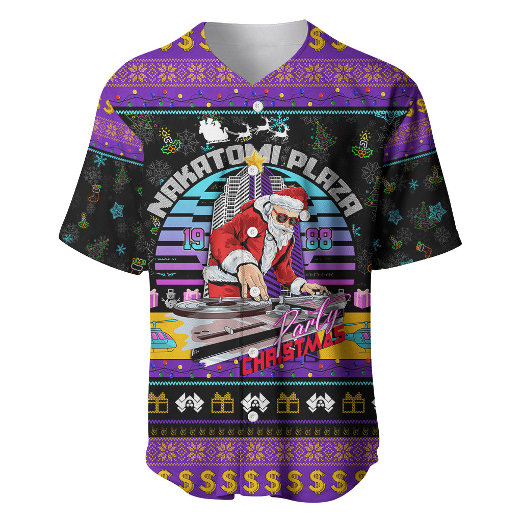 Nakatomi Plaza Christmas Party 1988 Baseball Jersey DJ Santa Claus - Wonder Print Shop