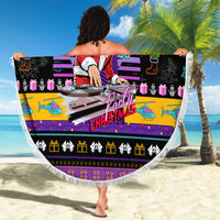 Nakatomi Plaza Christmas Party 1988 Beach Blanket DJ Santa Claus - Wonder Print Shop