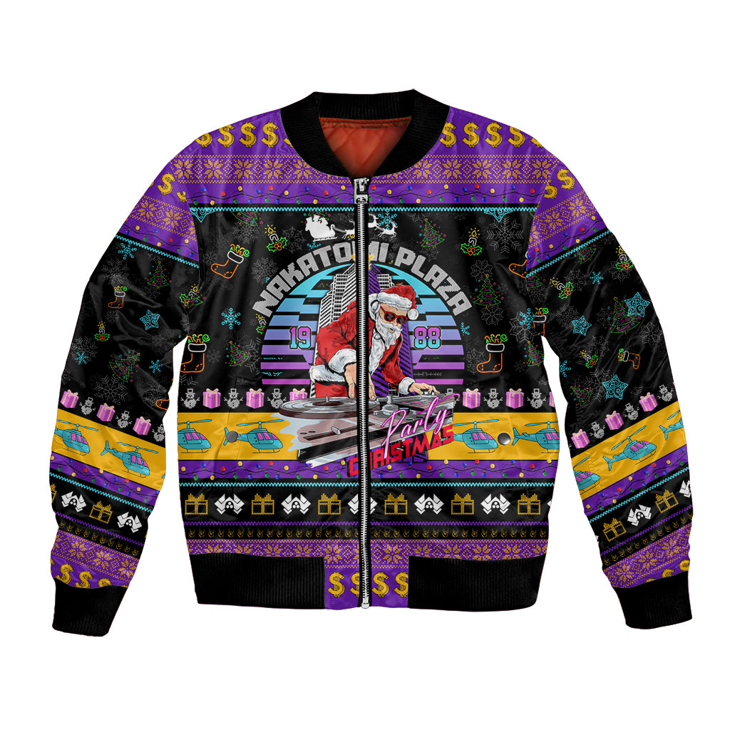Nakatomi Plaza Christmas Party 1988 Bomber Jacket DJ Santa Claus - Wonder Print Shop