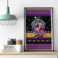 Nakatomi Plaza Christmas Party 1988 Canvas Wall Art DJ Santa Claus - Wonder Print Shop