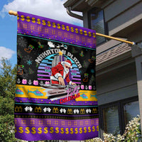 Nakatomi Plaza Christmas Party 1988 Garden Flag DJ Santa Claus - Wonder Print Shop