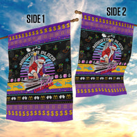 Nakatomi Plaza Christmas Party 1988 Garden Flag DJ Santa Claus - Wonder Print Shop