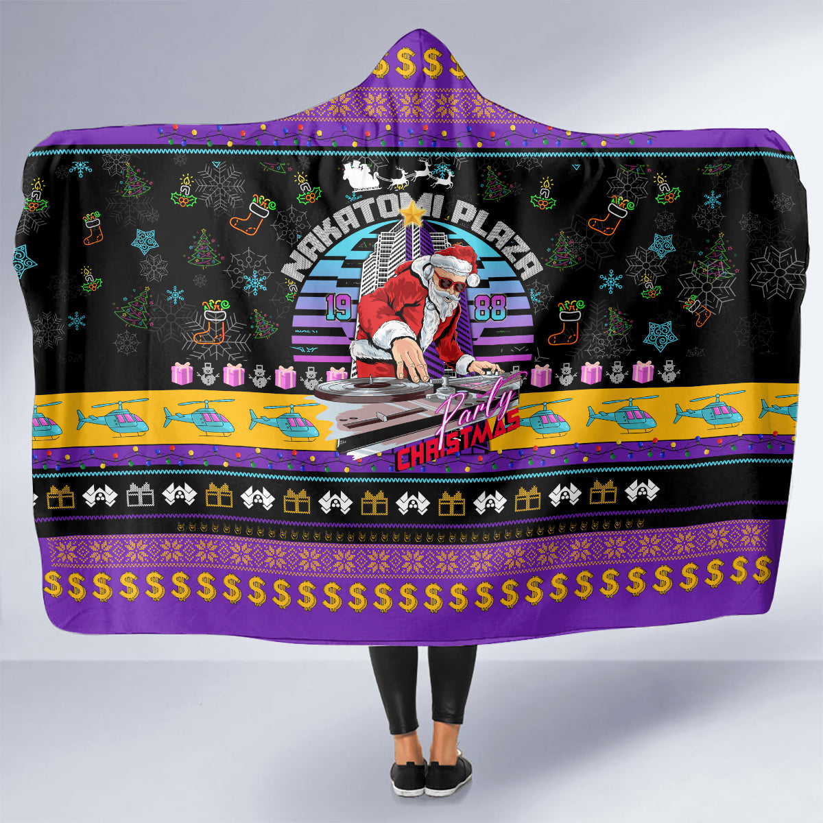 nakatomi-plaza-christmas-party-1988-hooded-blanket-dj-satan-claus