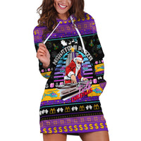 Nakatomi Plaza Christmas Party 1988 Hoodie Dress DJ Santa Claus - Wonder Print Shop