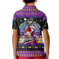 Nakatomi Plaza Christmas Party 1988 Kid Polo Shirt DJ Santa Claus - Wonder Print Shop