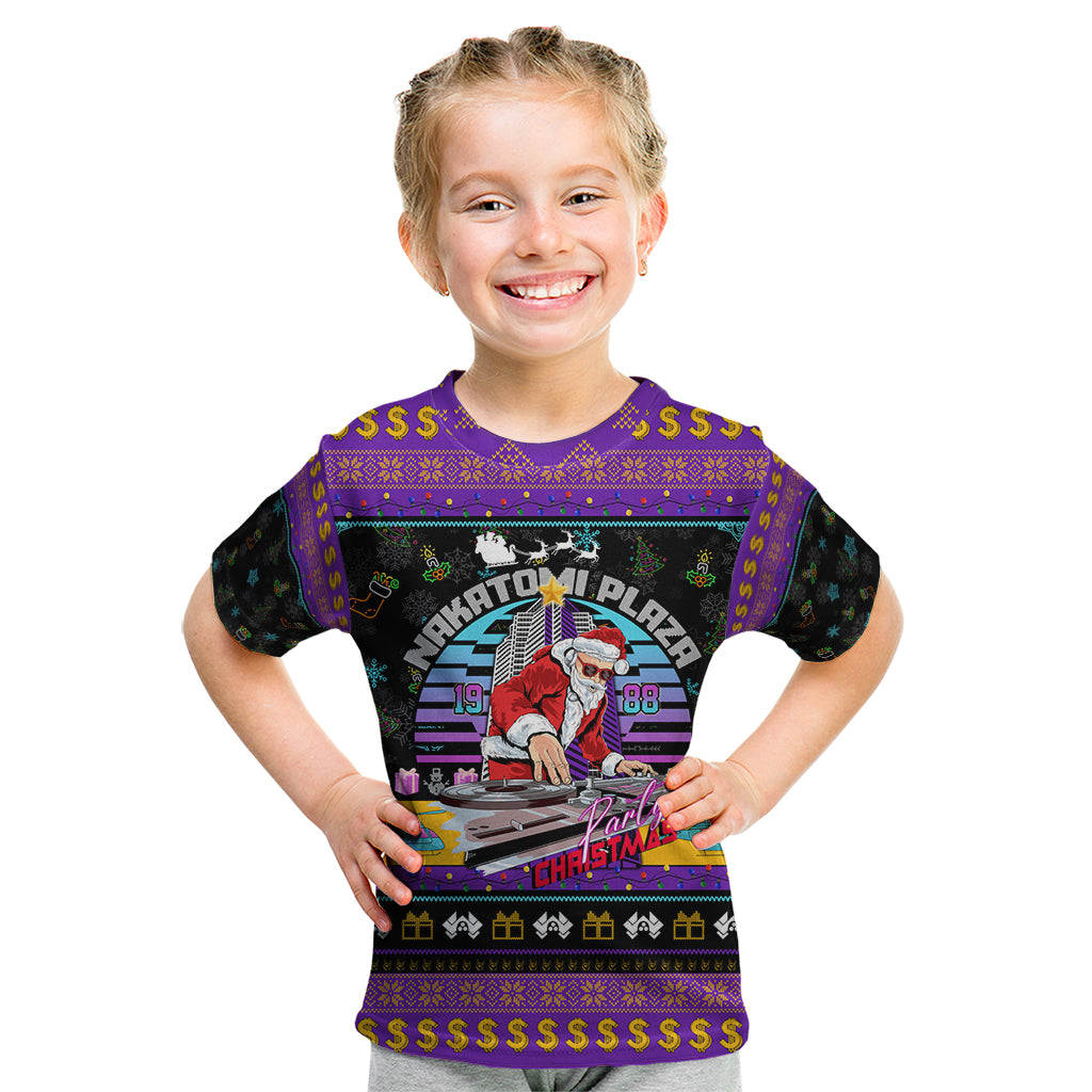 Nakatomi Plaza Christmas Party 1988 Kid T Shirt DJ Santa Claus - Wonder Print Shop