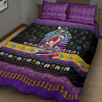 Nakatomi Plaza Christmas Party 1988 Quilt Bed Set DJ Santa Claus - Wonder Print Shop