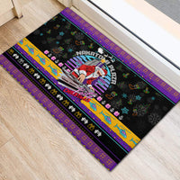 Nakatomi Plaza Christmas Party 1988 Rubber Doormat DJ Santa Claus - Wonder Print Shop
