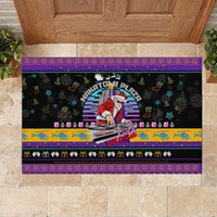 Nakatomi Plaza Christmas Party 1988 Rubber Doormat DJ Santa Claus - Wonder Print Shop
