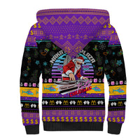 Nakatomi Plaza Christmas Party 1988 Sherpa Hoodie DJ Santa Claus - Wonder Print Shop