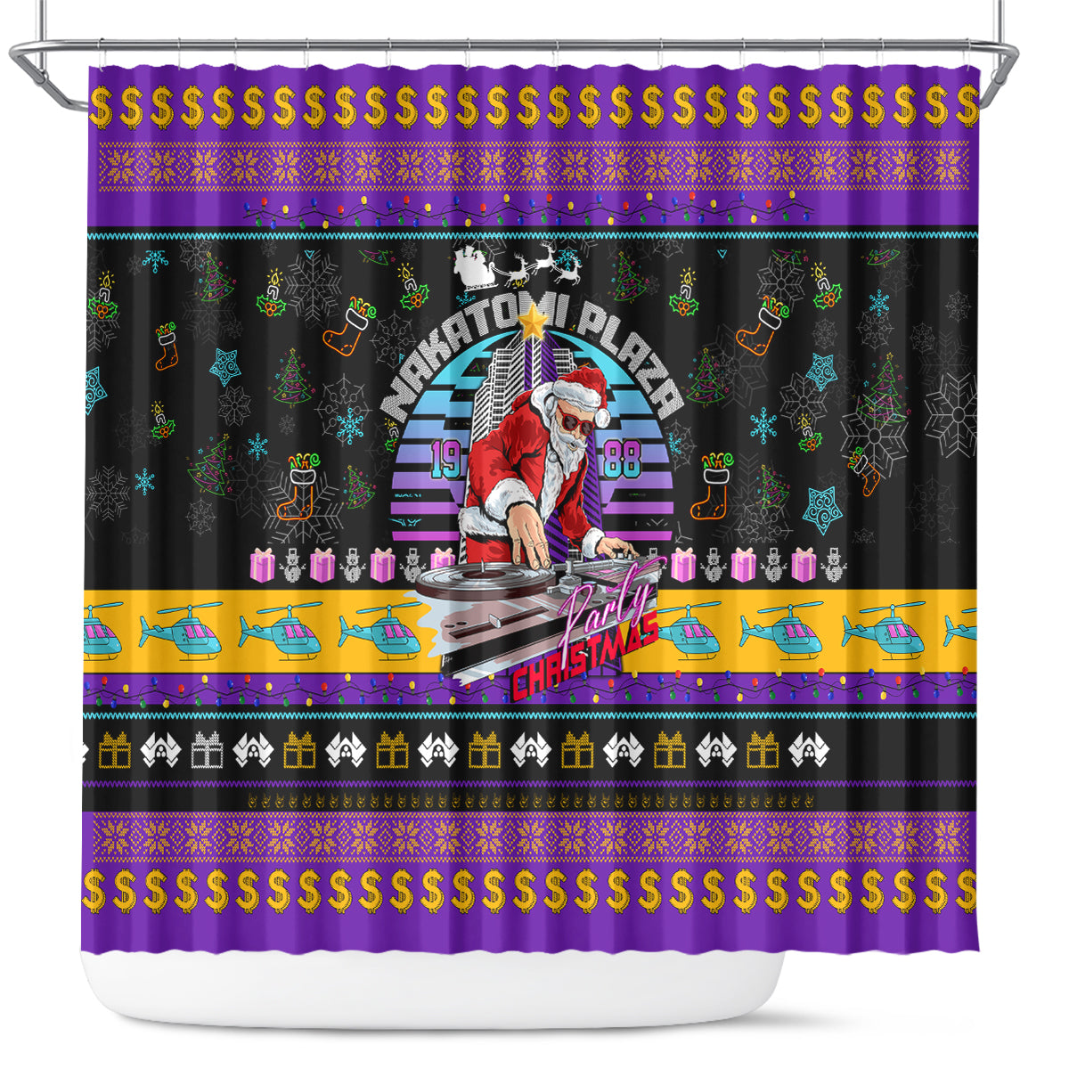 nakatomi-plaza-christmas-party-1988-shower-curtain-dj-satan-claus