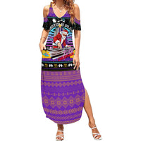 Nakatomi Plaza Christmas Party 1988 Summer Maxi Dress DJ Santa Claus - Wonder Print Shop