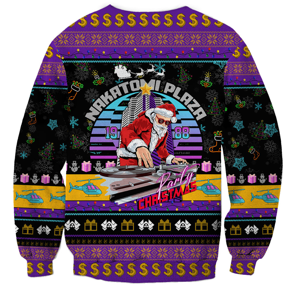 Nakatomi Plaza Christmas Party 1988 Sweatshirt DJ Santa Claus - Wonder Print Shop